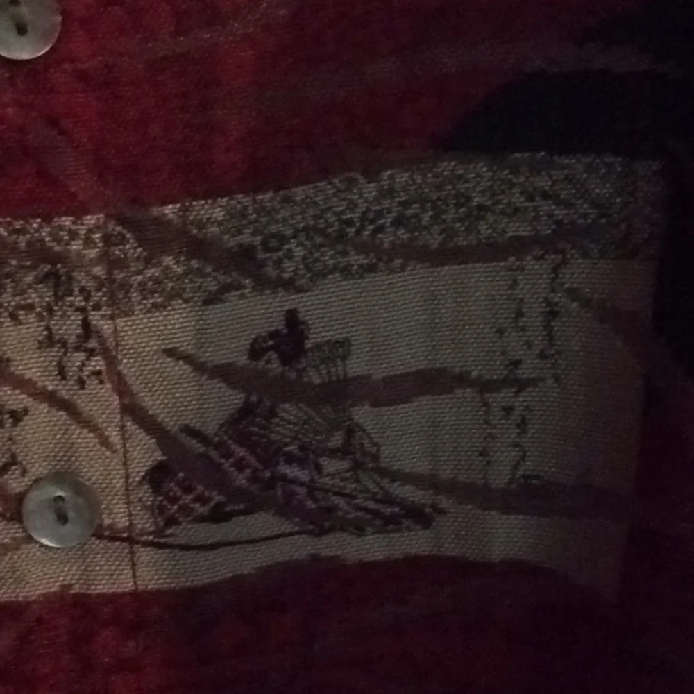 Chico's Red Patterned Button-Front Jacket - Picture 4 of 6